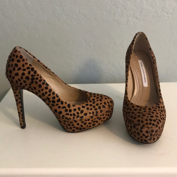 Diane Von Furstenberg Shoes - Leopard print Diane von Furstenberg platform heals